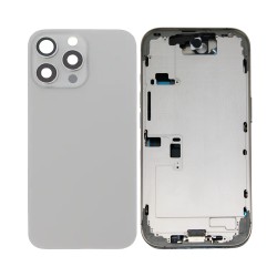 Tampa Traseira+Frame+Flex Apple iPhone 16 Pro com  Wireless Charge+Flashlight Flex Titânio Natural